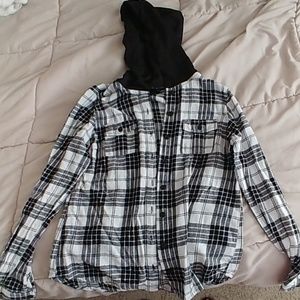 Flannel hoodie